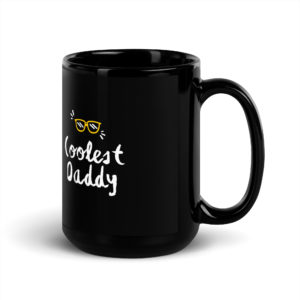 Black Glossy Mug Greatest Daddy 15oz